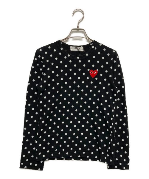 PLAY COMME des GARCONS（プレイ コムデギャルソン）PLAY COMME des GARCONS (プレイ コムデギャルソン) 長袖カットソー ブラック サイズ:Sの古着・服飾アイテム