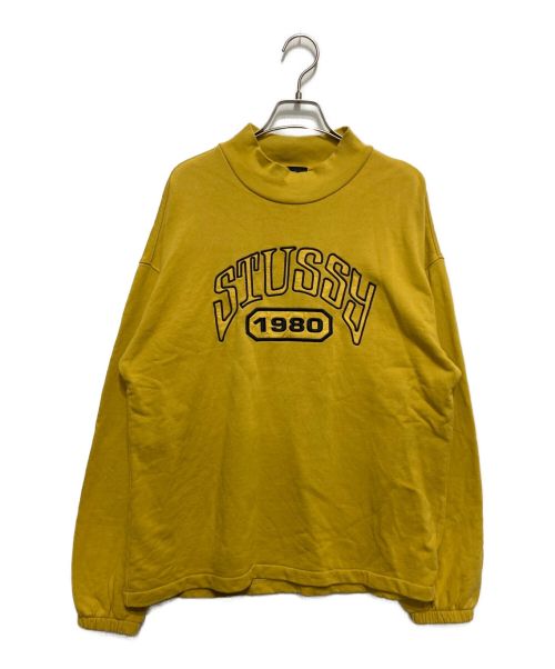 stussy women（ステューシーウィメン）Stussy Women (ステューシーウィメン) TRIBUTE TERRY MOCK NECK イエロー サイズ:Sの古着・服飾アイテム