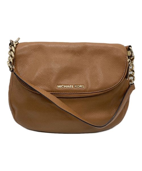 MICHAEL MICHAEL KORS（マイケル マイケルコース）MICHAEL MICHAEL KORS (マイケル マイケルコース) レザーショルダーバッグ ブラウンの古着・服飾アイテム