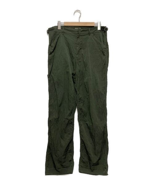 AURALEE（オーラリー）AURALEE (オーラリー) HARD DYED NYLON PANTS グリーン サイズ:SIZE4の古着・服飾アイテム