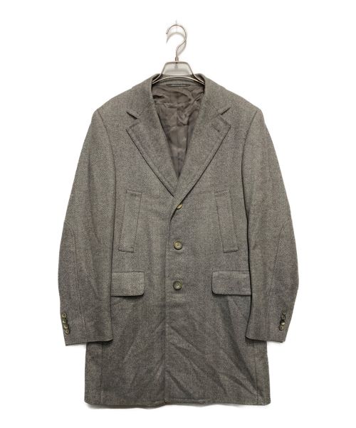 CANALI（カナーリ）CANALI (カナーリ) カシミヤヘリンボーンチェスターコート グレー サイズ:SIZE93の古着・服飾アイテム