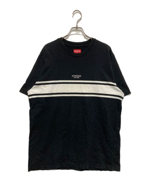 SUPREME（シュプリーム）Supreme (シュプリーム) Stripe Tee ブラック サイズ:Lの古着・服飾アイテム