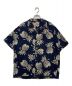 DUKE KAHANAMOKU（デュークカハナモク）の古着「COTTON HAWAIIAN SHIRT　DK37811」｜ネイビー