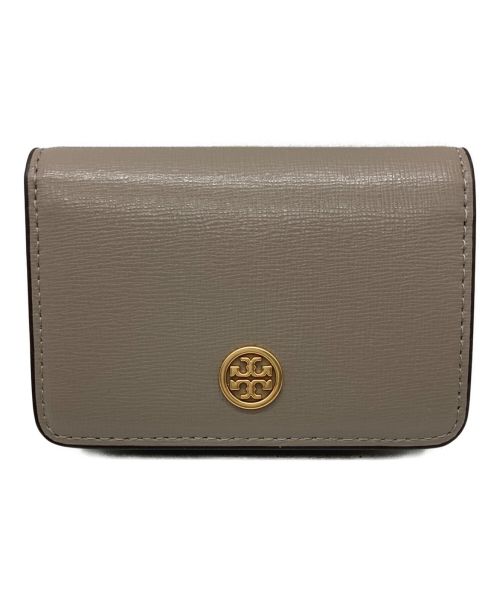 TORY BURCH（トリーバーチ）TORY BURCH (トリーバーチ) ロビンソン ビジネス カードケース ベージュの古着・服飾アイテム