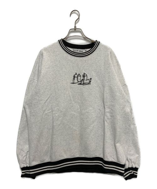 BlackEyePatch（ブラックアイパッチ）BlackEyePatch (ブラックアイパッチ) GRAFF CREW SWEAT ホワイト サイズ:XLの古着・服飾アイテム