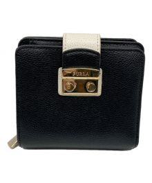 FURLA（フルラ）の古着「プッシュロック メトロポリスウォレット」｜ブラック