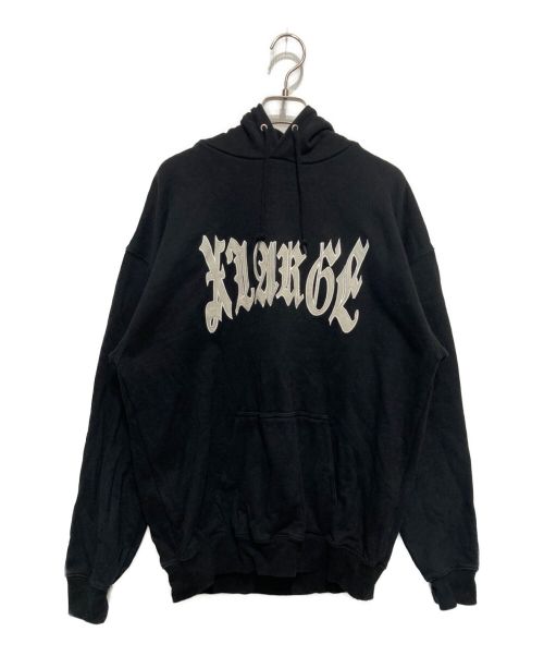 X-LARGE（エクストララージ）X-LARGE (エクストララージ) ARC LOGO PULLOVER HOODED SWEAT ブラック サイズ:Ⅿの古着・服飾アイテム