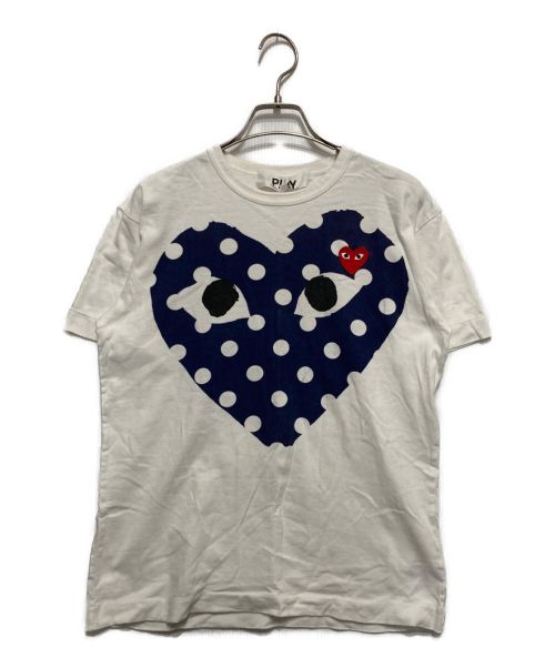 PLAY COMME des GARCONS（プレイ コムデギャルソン）PLAY COMME des GARCONS (プレイ コムデギャルソン) プリントTシャツ　AZ-T234 ホワイト サイズ:Ⅿの古着・服飾アイテム