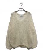 CLANEクラネ）の古着「V NAECK LOOS MOHAIR KNIT TOPS」｜ホワイト