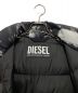 中古・古着 DIESEL (ディーゼル) ベルト付ノースリーブ中綿コート ブラック サイズ:XXS：14000円