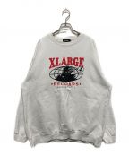 X-LARGEエクストララージ）の古着「RECORDS CREWNECK SWEAT」｜ホワイト