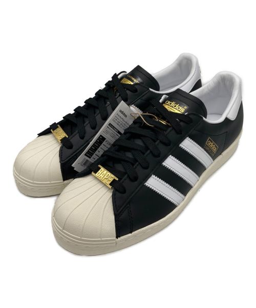 adidas（アディダス）adidas (アディダス) A BATHING APE (アベイシングエイプ) SUPERSTAR 80S ブラック サイズ:27.5㎝の古着・服飾アイテム