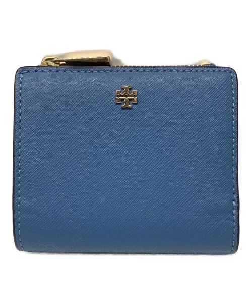 TORY BURCH（トリーバーチ）TORY BURCH (トリーバーチ) 2つ折り財布 スカイブルーの古着・服飾アイテム