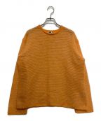 H BEAUTY&YOUTHエイチ ビューティー&ユース）の古着「MOHAIR ALPACA NET KNIT PULLOVER/ニット　1613-199-3403」｜オレンジ