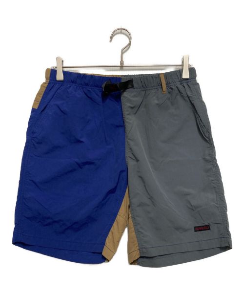 GRAMICCI（グラミチ）GRAMICCI (グラミチ) SHELL PACKABLE SHORTS ブルー×グレー サイズ:Ⅿの古着・服飾アイテム