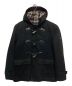 BURBERRY BLACK LABEL（バーバリーブラックレーベル）の古着「ダッフルコート　BMP76-128-09」｜ブラック