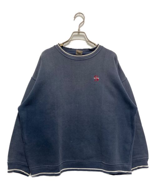 stussy（ステューシー）stussy (ステューシー) ワンポイント刺繍スウェット　68760 ネイビー サイズ:Lの古着・服飾アイテム