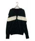 uniform experiment（ユニフォームエクスペリメント）の古着「CHEST LINE KNIT CARDIGAN　UE-220055」｜ブラック