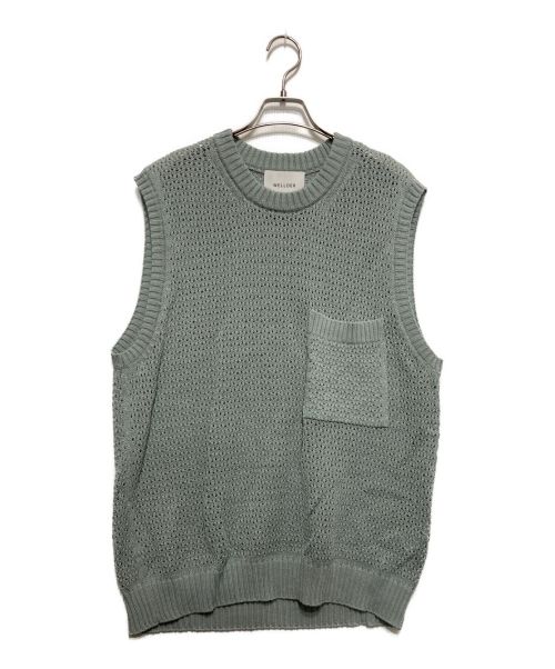 WELLDER（ウェルダー）WELLDER (ウェルダー) ニットベスト　WM22SKN03 グリーン サイズ:SIZE3の古着・服飾アイテム