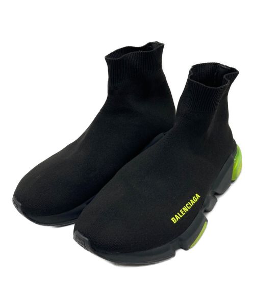 BALENCIAGA（バレンシアガ）BALENCIAGA (バレンシアガ) SPEED TRAINER CLEARSOLE YELLOW FLUO ブラック サイズ:27㎝の古着・服飾アイテム