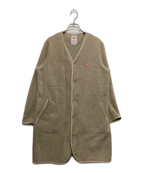 DANTON（ダントン）DANTON (ダントン) FLEECE COLLARLESS COAT　JD-8992 ベージュ サイズ:SIZE38の古着・服飾アイテム