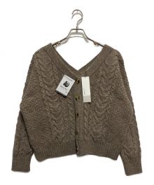 Liesse（リエス）の古着「【Oldderby knitwear】カーディガン　A0124KCD634」｜ベージュ