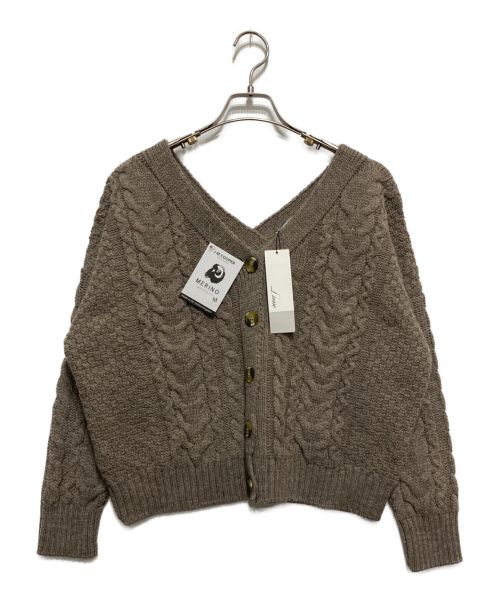 Liesse（リエス）Liesse (リエス) 【Oldderby knitwear】カーディガン　A0124KCD634 ベージュ サイズ:Ⅿの古着・服飾アイテム