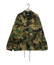 stussy（ステューシー）の古着「Camo Cruize Coach　115402」｜グリーン