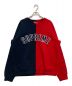 Supreme（シュプリーム）の古着「split crewneck sweatshirt」｜レッド×ネイビー