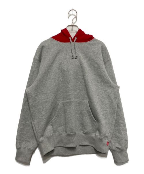 SUPREME（シュプリーム）Supreme (シュプリーム) 21AW Contrast Hooded Sweatshirt グレー サイズ:Sの古着・服飾アイテム