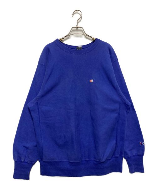 Champion REVERSE WEAVE（チャンピオン リバース ウィーブ）Champion REVERSE WEAVE (チャンピオンリバースウィーブ) 90sリバースウィーブスウェット　USA製 ブルー サイズ:XLの古着・服飾アイテム