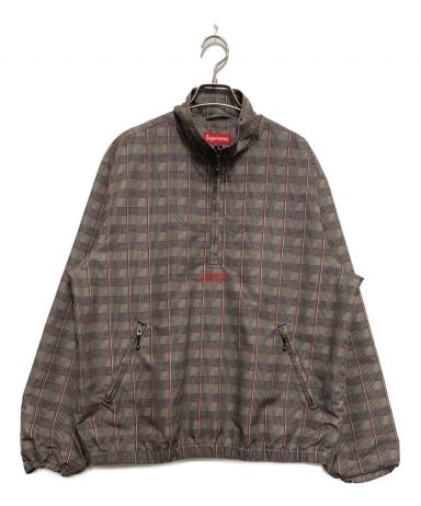 【中古・古着通販】Supreme (シュプリーム) Track Half Zip Pullover グレー×レッド サイズ:Ⅿ｜ブランド・古着通販  トレファク公式【TREFAC FASHION】スマホサイト