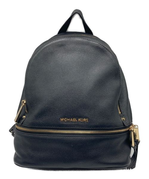 MICHAEL KORS（マイケルコース）MICHAEL KORS (マイケルコース) RHEA ZIP SM BACK PACK ブラックの古着・服飾アイテム