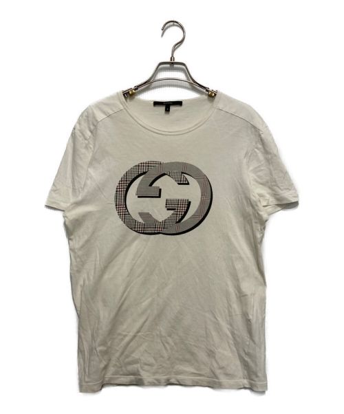 GUCCI（グッチ）GUCCI (グッチ) GGプリントTシャツ　287689 X3719 ホワイト サイズ:Sの古着・服飾アイテム