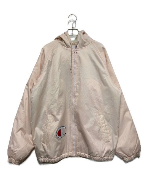 SUPREME（シュプリーム）Supreme (シュプリーム) Champion (チャンピオン) Sherpa Lined Hooded Jacket ピンク サイズ:Lの古着・服飾アイテム