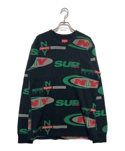 SUPREME（シュプリーム）Supreme (シュプリーム) 18AW Supreme NY Waffle Thermal ブラック サイズ:Ⅿの古着・服飾アイテム