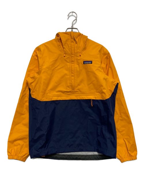 Patagonia（パタゴニア）Patagonia (パタゴニア) アノラックパーカー　85250 オレンジ×ネイビー サイズ:XSの古着・服飾アイテム