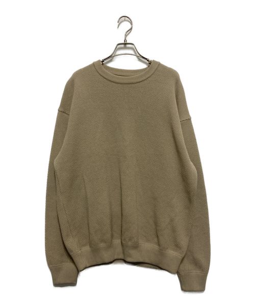 crepuscule（クレプスキュール）crepuscule (クレプスキュール) 着楽 (チャクラ) MOSS STITCH L/S SWEAT for ciacura ベージュ サイズ:SIZE1の古着・服飾アイテム