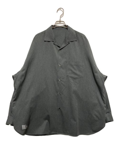 FreshService（フレッシュサービス）FreshService (フレッシュサービス) COOLFIBER OPEN COLLAR L/S SHIRT　FSW-23-SH 109 グレー サイズ:Ⅿの古着・服飾アイテム