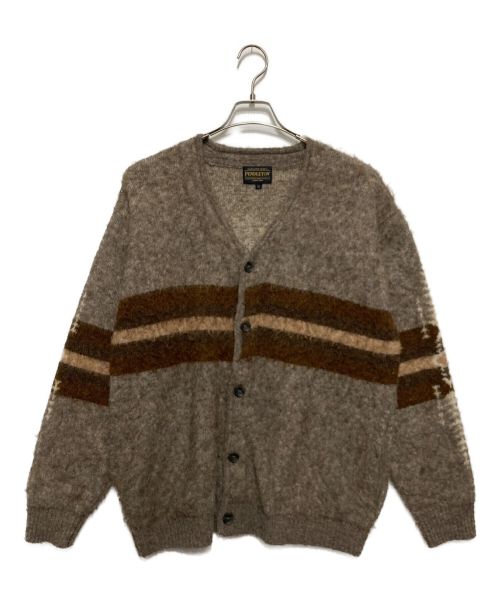 PENDLETON（ペンドルトン）PENDLETON (ペンドルトン) Vネックカーディガン 	3575-4009 ブラウン サイズ:Ⅿの古着・服飾アイテム