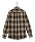 DRAKE'S (ドレイクス) BEAMS F (ビームスエフ) F/BROWN CHECK BUTTON DOWN SHIRTS　21-11-0081-087 ベージュ×ブラウン サイズ:37~42：7800円