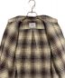 中古・古着 DRAKE'S (ドレイクス) BEAMS F (ビームスエフ) F/BROWN CHECK BUTTON DOWN SHIRTS　21-11-0081-087 ベージュ×ブラウン サイズ:37~42：7800円