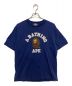 BAPE BY A BATHING APE（ベイプバイアベイシングエイプ）の古着「プリントTシャツ　001TEI801001M」｜ネイビー