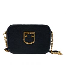 FURLA（フルラ）の古着「レザーショルダーバッグ　F7815」｜ブラック