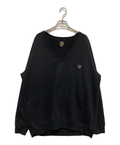 Needles（ニードルズ）Needles (ニードルズ) L/S V NECK SWEAT　MR301 ブラック サイズ:Lの古着・服飾アイテム