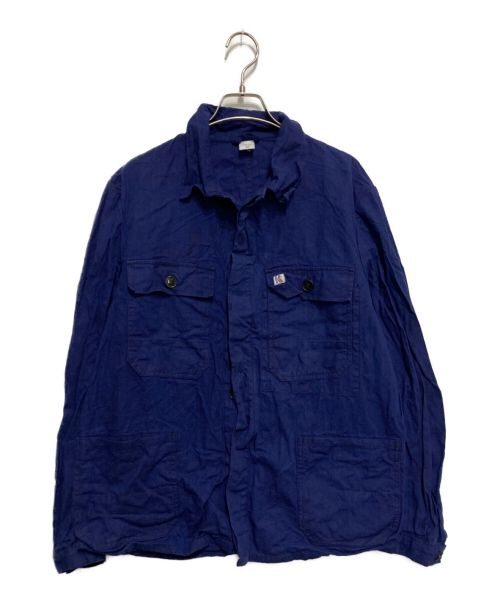 SANFOR（サンフォー）SANFOR (サンフォー) ヘリンボンツイルワークジャケット ネイビー サイズ:SIZE52の古着・服飾アイテム