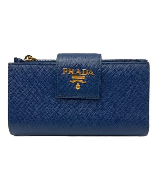 PRADA（プラダ）PRADA (プラダ) 財布　1ML005 ネイビーの古着・服飾アイテム