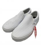 VANSバンズ）の古着「vans perf leather slip-on」｜ホワイト