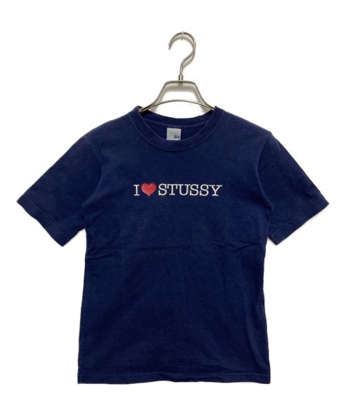 stussy（ステューシー）stussy (ステューシー) 90’SプリントTシャツ USA製 ネイビー サイズ:Sの古着・服飾アイテム