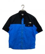 THE NORTH FACEザ ノース フェイス）の古着「S/S Nuptse Shirt NR22331」｜ブラック×ブルー